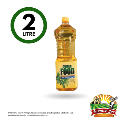 Golden Food Vegetable Oil 2L "PICKUP FROM FARMER JOE SUPERMARKET VAITELE ONLY"