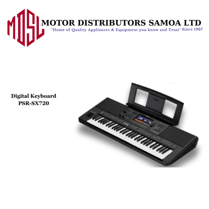 Yamaha Music Digital Keyboard PSR-SX720 (with L-6 Stand & PA300 Adapter) "PICKUP FROM MOTOR DISTRIBUTORS Fugalei Street, Savalalo at Mcdonalds Building"