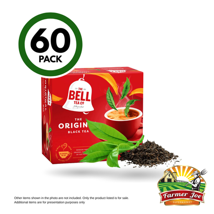 Bell Tea Original - 60 Tea Bags "PICKUP FROM FARMER JOE SUPERMARKET VAITELE ONLY"