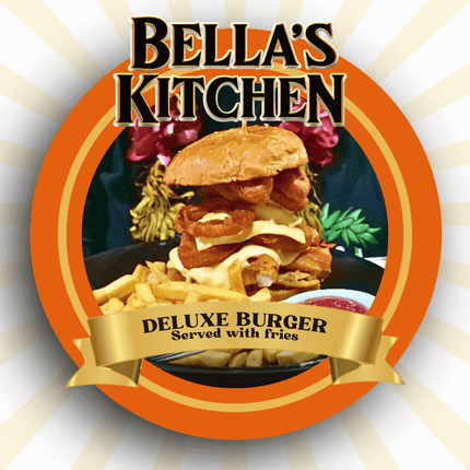 Deluxe Burger "PICKUP FROM BELLAS KITCHEN, TAUESE, APIA"