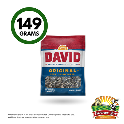 David Sunflower Seeds 5.25oz "PICKUP FROM FARMER JOE SUPERMARKET VAITELE ONLY"