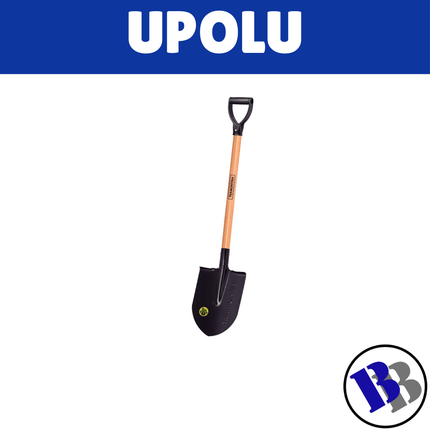 Spade Round Point Wooden Handle CS 20x13cm SEABUFFALO - "PICK UP AT BLUEBIRD LUMBER HARDWARE UPOLU ONLY"