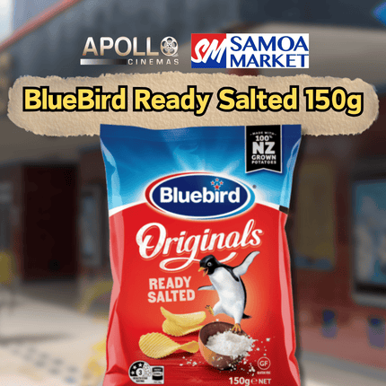 BlueBird Ready Salted 150g - "SNACK FROM APOLLO CINEMAS"
