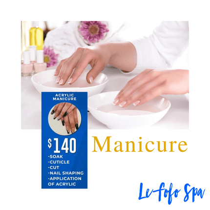 Acrylic Manicure "PICKUP FROM LE FOFO SPA at FUGALEI"