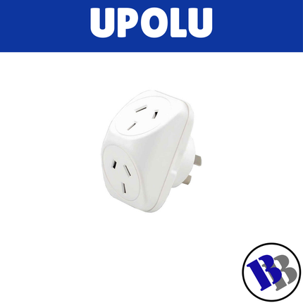 Force Adaptor 3 Pin Double 10A - "PICK UP AT BLUEBIRD LUMBER HARDWARE UPOLU ONLY"