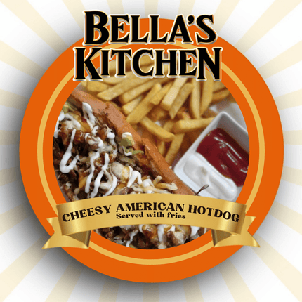 Cheesy American Hotdog "PICKUP FROM BELLAS KITCHEN, TAUESE, APIA"