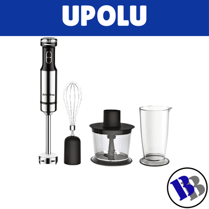 Living & Co Stick Mixwer with Chopper Set Black/Silver - "PICK UP AT BLUEBIRD LUMBER HARDWARE UPOLU ONLY"