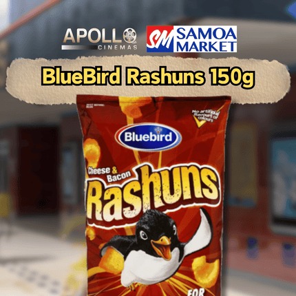 BlueBird Rashuns 150g - "SNACK FROM APOLLO CINEMAS"
