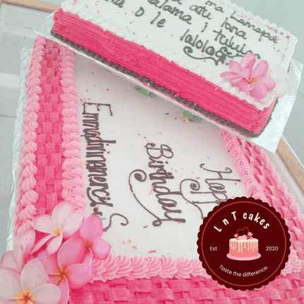 FULL Sheet Banana Cake "PICKUP FROM LNT CAKES - - 24 hrs Notice before Pickup"