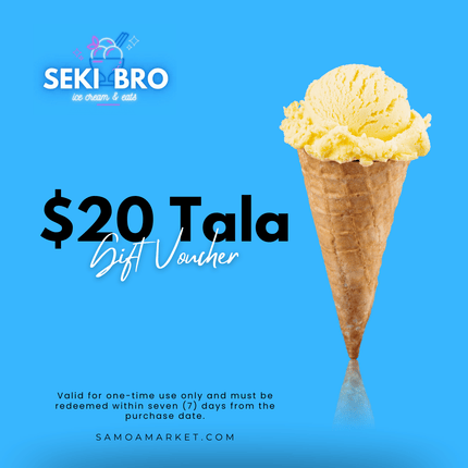Seki Bro $20 Tala Voucher "PICK UP FROM SEKI BRO, FUGALEI"