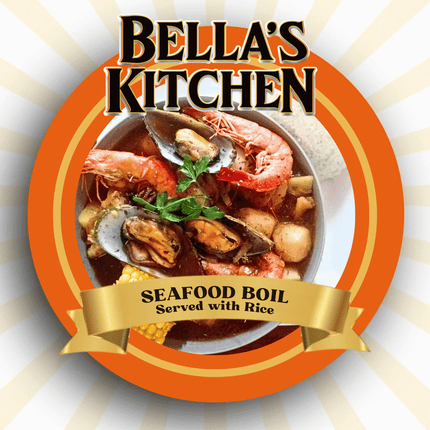 Seafood Boil - Served with Rice "PICKUP FROM BELLAS KITCHEN, TAUESE, APIA"