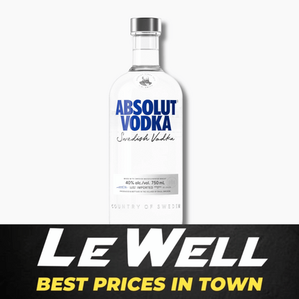 ABSOLUT VODKA 750ML (PICK UP FROM LE WELL COMPANY SAVALALO ONLY)