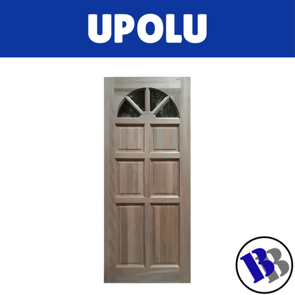 Door Solid Pine 80x32x40mm Glass Sunburst PAD11P - "PICKUP FROM BLUEBIRD LUMBER & HARDWARE UPOLU ONLY"