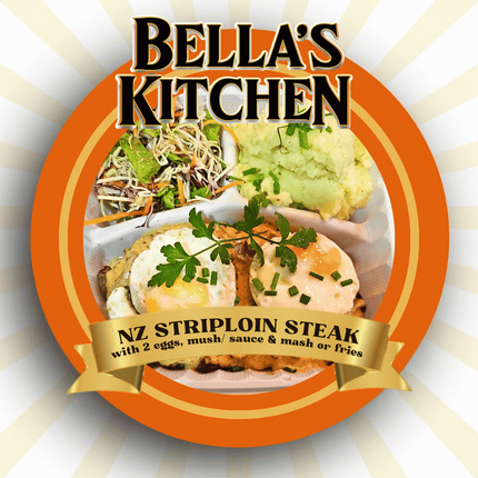 NZ Striploin Steak & 2 Eggs "PICKUP FROM BELLAS KITCHEN, TAUESE, APIA"