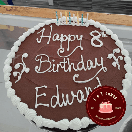 Chocolate Cake (Large) "PICKUP FROM LNT CAKES - 24 hrs Notice before Pickup"