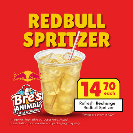 Redbull Spritzer "PICKUP FROM BRE'S ANIMAL FRIES AT VAILIMA"