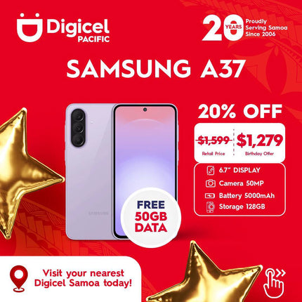 Galaxy A37 "PICK UP FROM DIGICEL SAMOA"