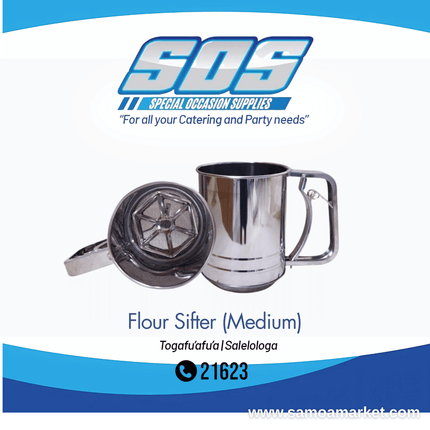 Flour Sifter (Medium) "Pick Up From S.O.S LTD, Togafuafua"
