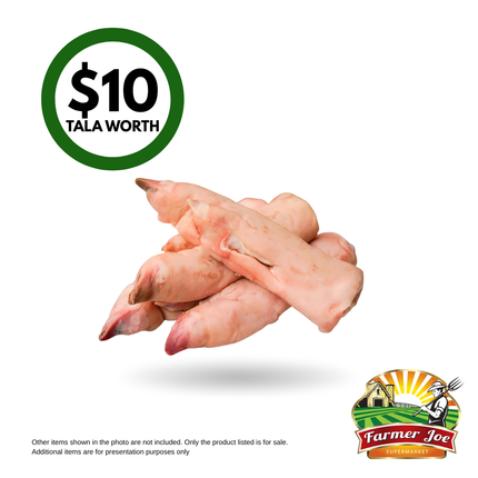 Pork Trotter Repacked $10 Tala Value "PICKUP FROM FARMER JOE SUPERMARKET VAITELE ONLY"