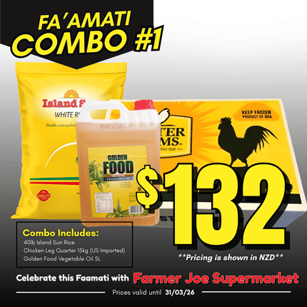 Faamati Combo #1 "PICKUP FROM FARMER JOE SUPERMARKET FUGALEI ONLY"