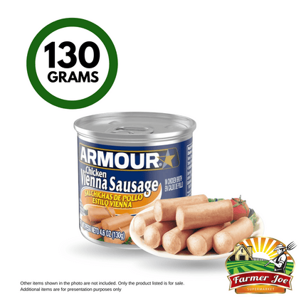 Armour Vienna Sausage 130g "PICKUP FROM FARMER JOE SUPERMARKET VAITELE ONLY"