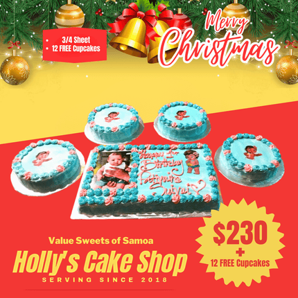 Merry Christmas COMBO MIX #1 + 12 FREE CUPCKES "PICK UP AT VAITELE MARKET SHOP #R8, UPOLU"