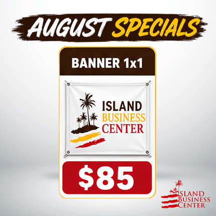 Banner 1x1 "PICKUP FROM ISLAND BUSINESS CENTER at FUGALEI"