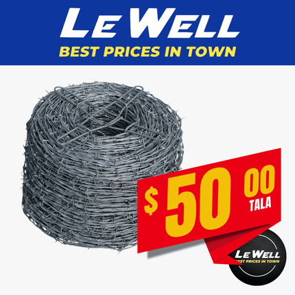 Barbed Wire 4/100m (PICK UP FROM LE WELL COMPANY SAVALALO ONLY)