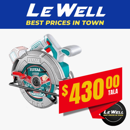 TOTAL Cordless Circular Saw 20 (PICK UP FROM LE WELL COMPANY SAVALALO ONLY)