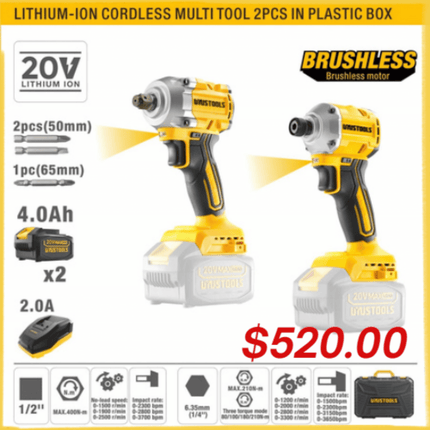 Lithium-Ion Mini Cordless Multi Tool 2PCS in Plastic Box "PICK UP FROM LOTOPA TOOLS SAVALALO"