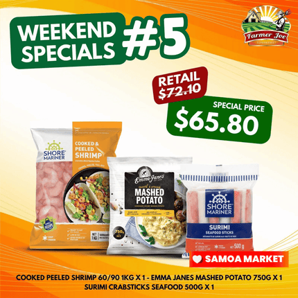 WEEKEND SPECIALS #5 "PICKUP FROM FARMER JOE SUPERMARKET VAITELE ONLY"