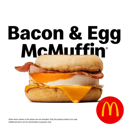 Bacon & Egg Muffin (Breakfast Only) "PICK UP FROM MCDONALD'S, APIA"