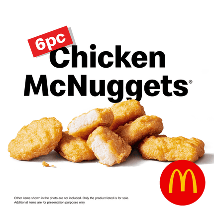 6pc Chicken Nuggets "PICK UP FROM MCDONALD'S, APIA"