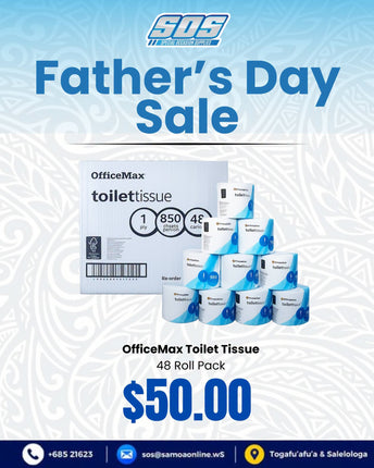 Office Max Toilet Tissue 48 Roll Pack "Pick Up From S.O.S LTD, Togafuafua"