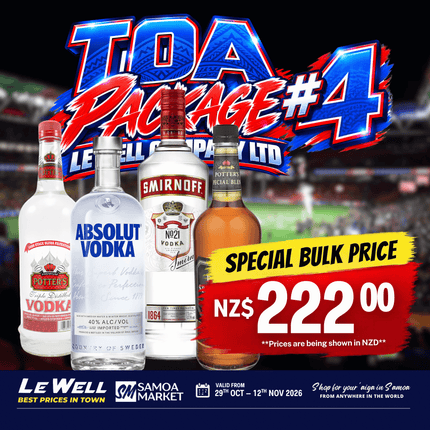 TOA PACKAGE #4 (PICK UP FROM LE WELL COMPANY SAVALALO ONLY)