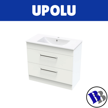 Vanity Cabinet Slimline Bathroom Melamine 900mm - "PICKUP FROM BLUEBIRD LUMBER & HARDWARE"