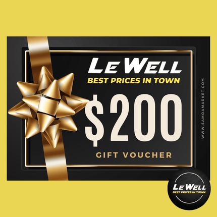 Le Well Gift Voucher $200 Tala (PICK UP FROM LE WELL COMPANY SAVALALO ONLY) - Samoamarket.com