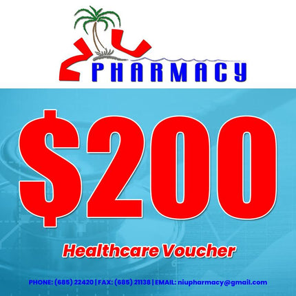 Niu Pharmacy Gift Shop & Healthcare WS$200Tala Voucher (REDEEM AT NIU PHARMACY, SALEUFI) - Samoamarket.com