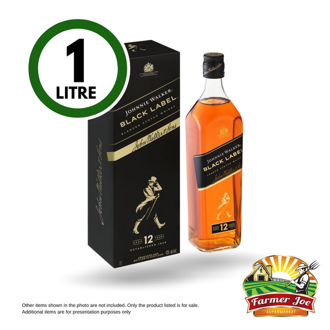 Black Label Whiskey 1L [ 21+ ONLY ] "PICKUP FROM FARMER JOE SUPERMARKET VAITELE ONLY"