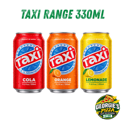 Taxi Can 330ml (Assorted) “PICKUP FROM GEORGIES PIZZA TAUFUSI, UPOLU”
