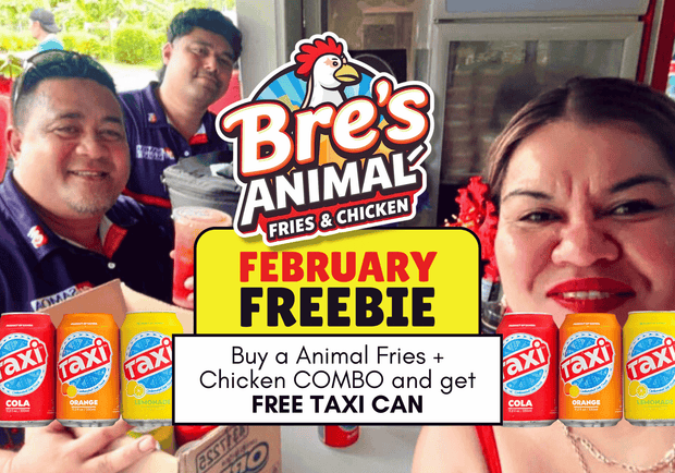 FREE TAXI CAN Promo at Bre's Animal Fries & Chicken