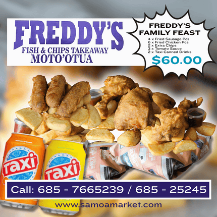 Freddy's Family Feast "PICKUP FROM FREDDY'S TAKEAWAY MOTO'OTUA"