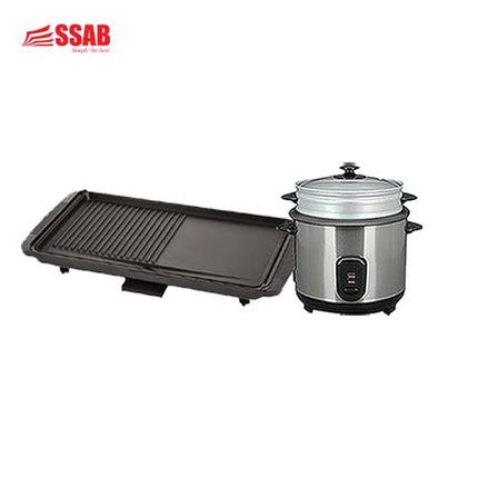 ANKO NON-STICKGRILL PLATE/GEVI RICE COOKER 1.5L