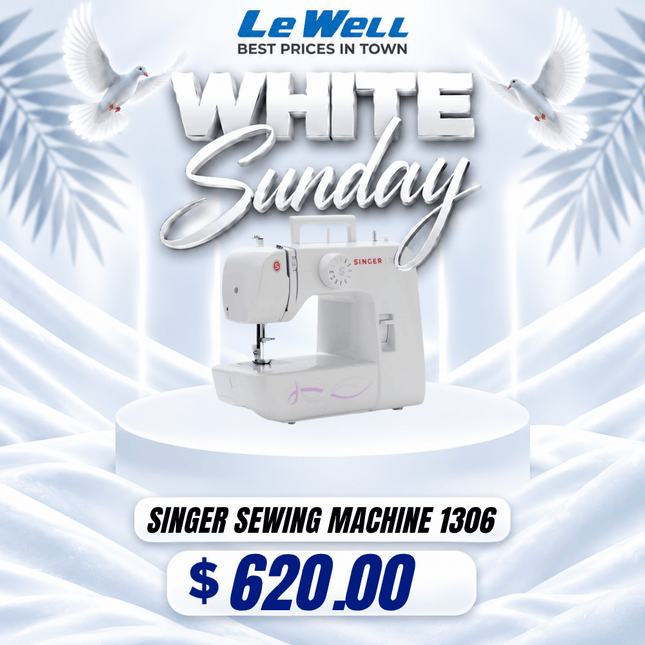 WHITE SUNDAY SPECIAL Singer Sewing Machine 1306 (PICK UP FROM LE WELL COMPANY SAVALALO ONLY)