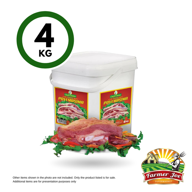 Chefs Choice Povi Masima 4Kg Family Pail "PICKUP FROM FARMER JOE SUPERMARKET VAITELE ONLY"