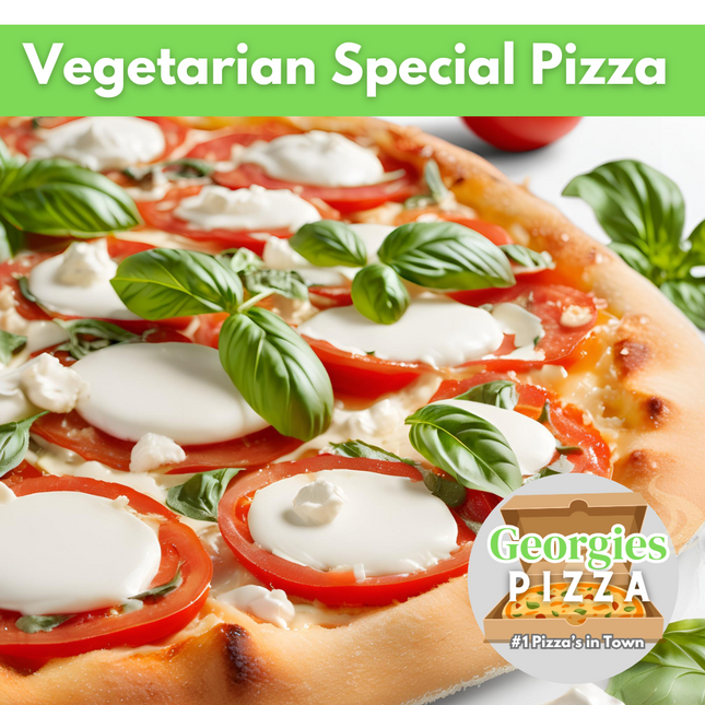 Vegetarian Special Pizza “PICKUP FROM GEORGIES PIZZA TAUFUSI”