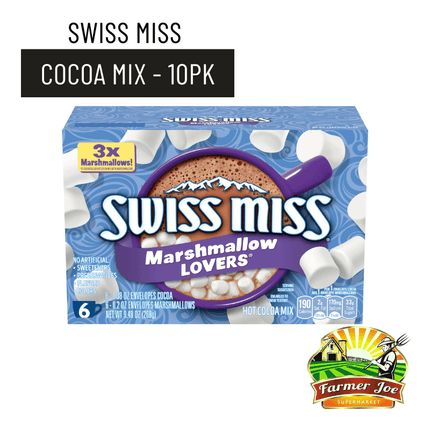 Swiss Miss Hot Cocoa Mix Marshmallow 10pk "PICKUP FROM FARMER JOE SUPERMARKET UPOLU ONLY"