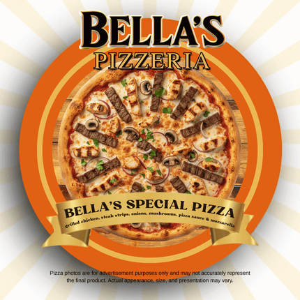 BELLA'S SPECIAL Pizza "PICKUP FROM BELLAS KITCHEN, TAUESE, APIA"