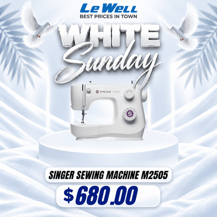WHITE SUNDAY SPECIAL Singer Sewing Machine M2505 (PICK UP FROM LE WELL COMPANY SAVALALO ONLY)