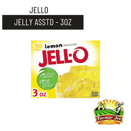 Jello Jelly 3oz Assorted "PICKUP FROM FARMER JOE SUPERMARKET UPOLU ONLY"